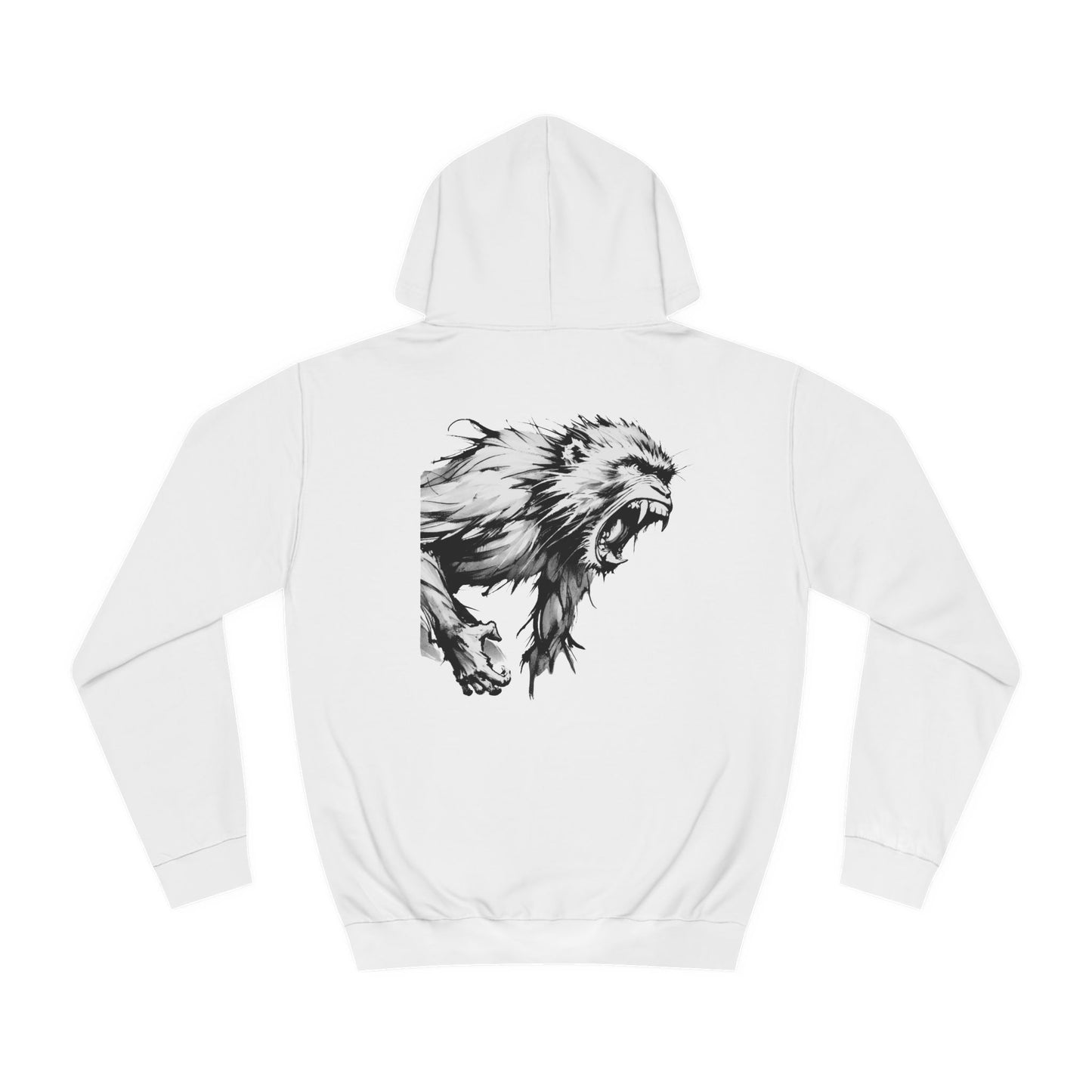 Macaque Hoodies - Wrath Sumi-e White (back)