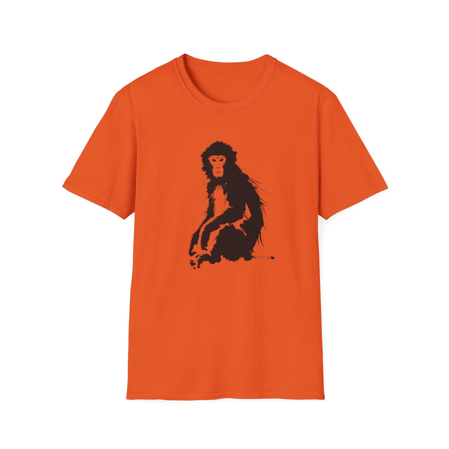 Macaque Tees - Tranquil Sumi-e Macaque