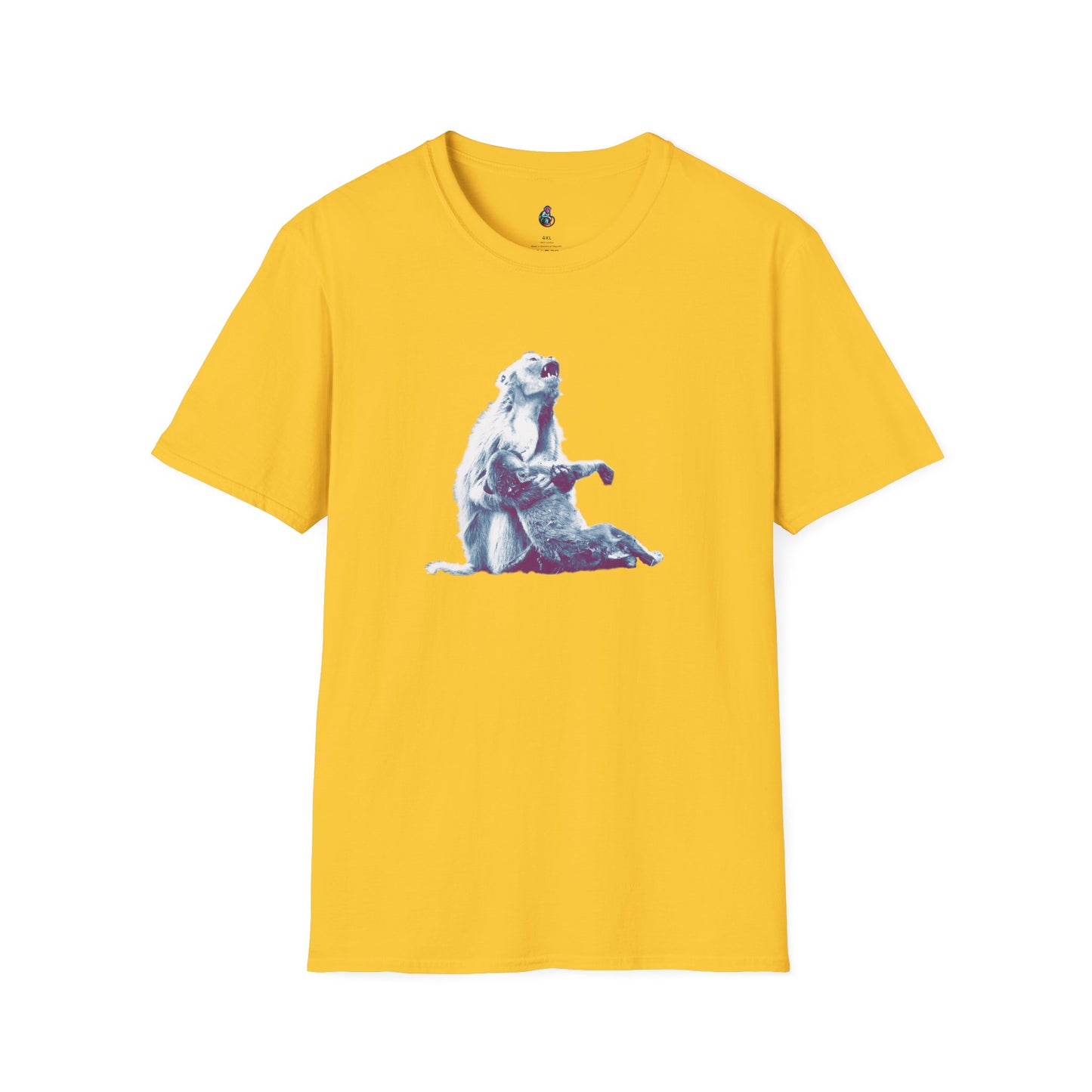 Macaque Tees - Macaque della Pieta White