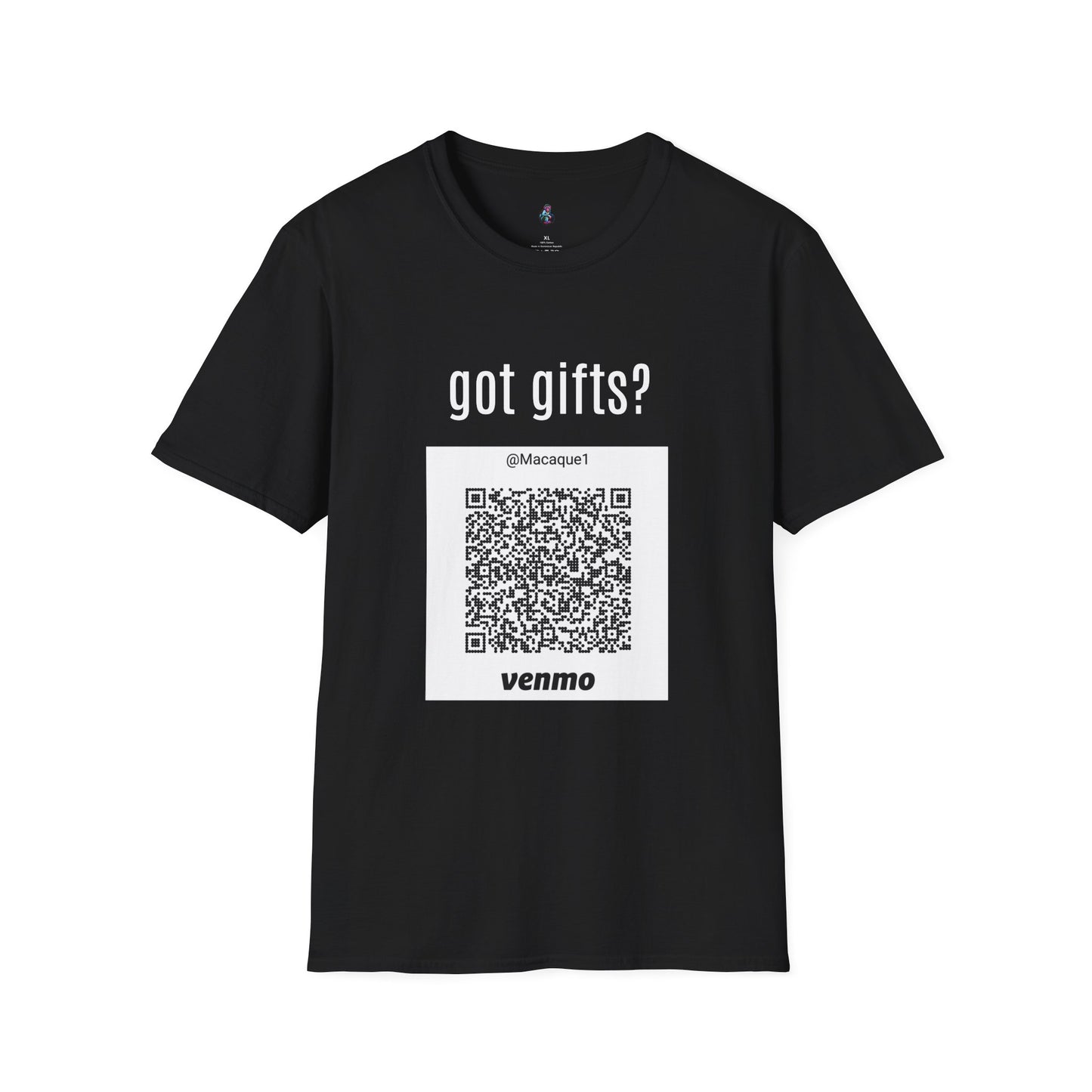 Macaque Tees - got gifts? (QR front)