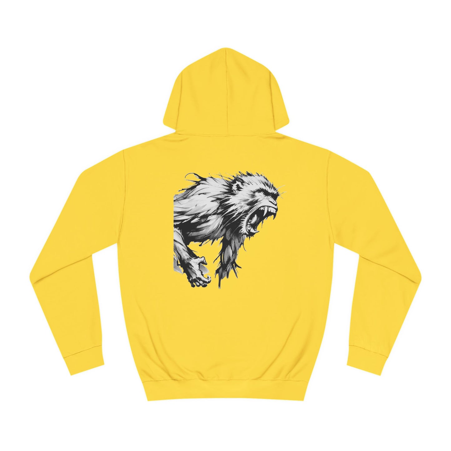Macaque Hoodies - Wrath Sumi-e White (back)