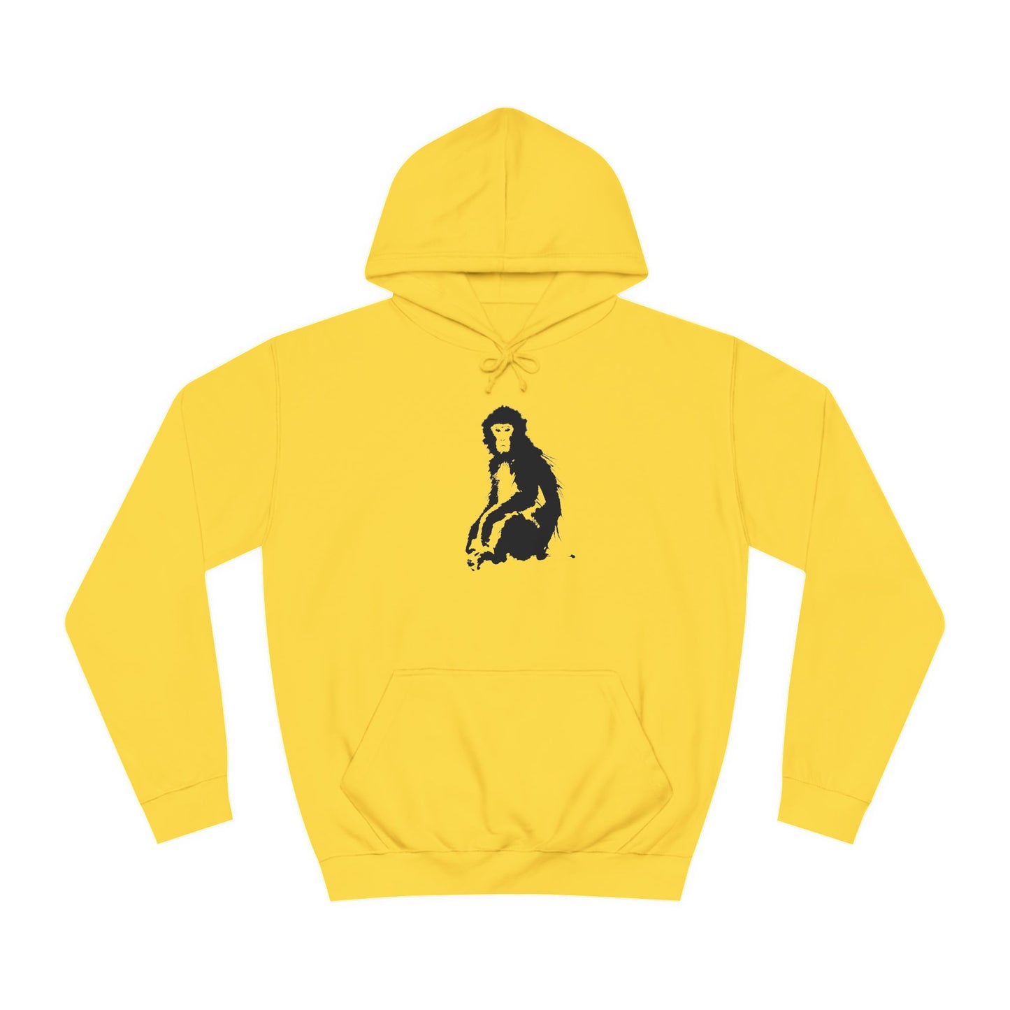 Macaque Hoodies - Tranquil Sumi-e Macaque