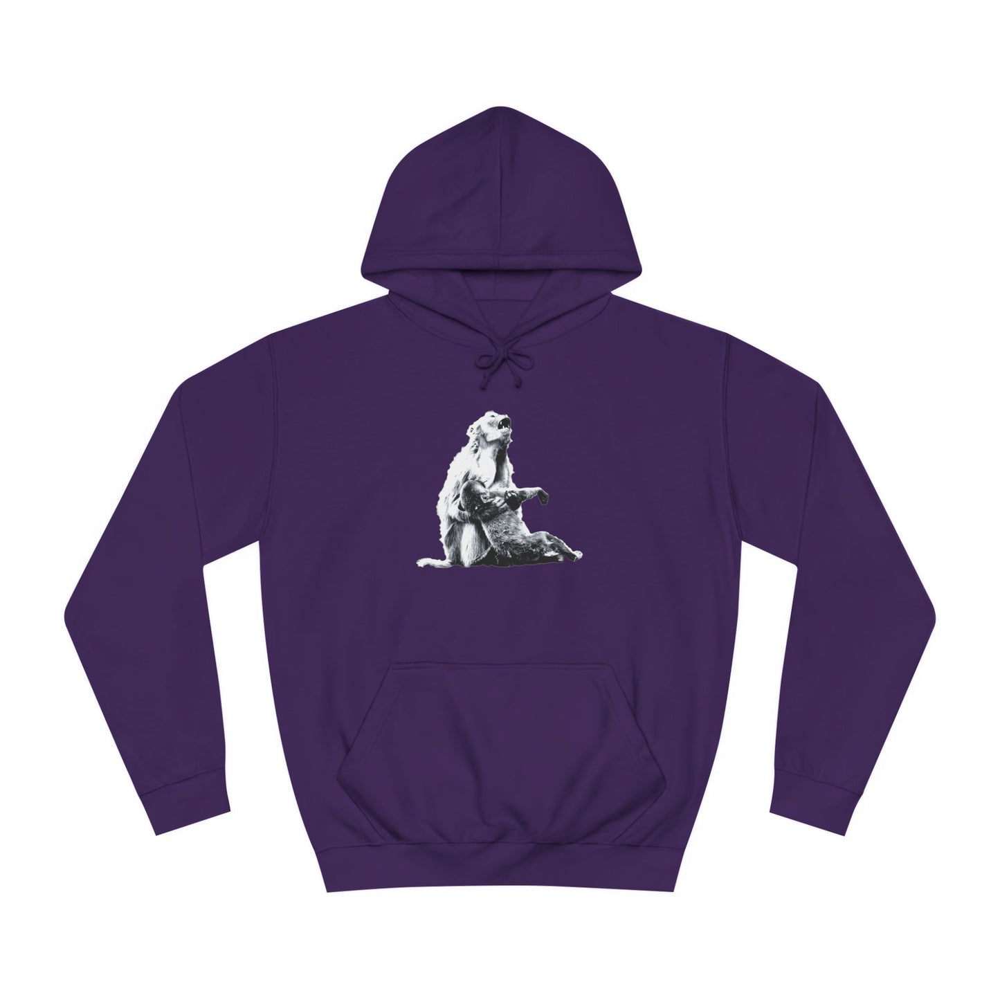 Macaque Hoodies - Macaque della Pieta Monochrome