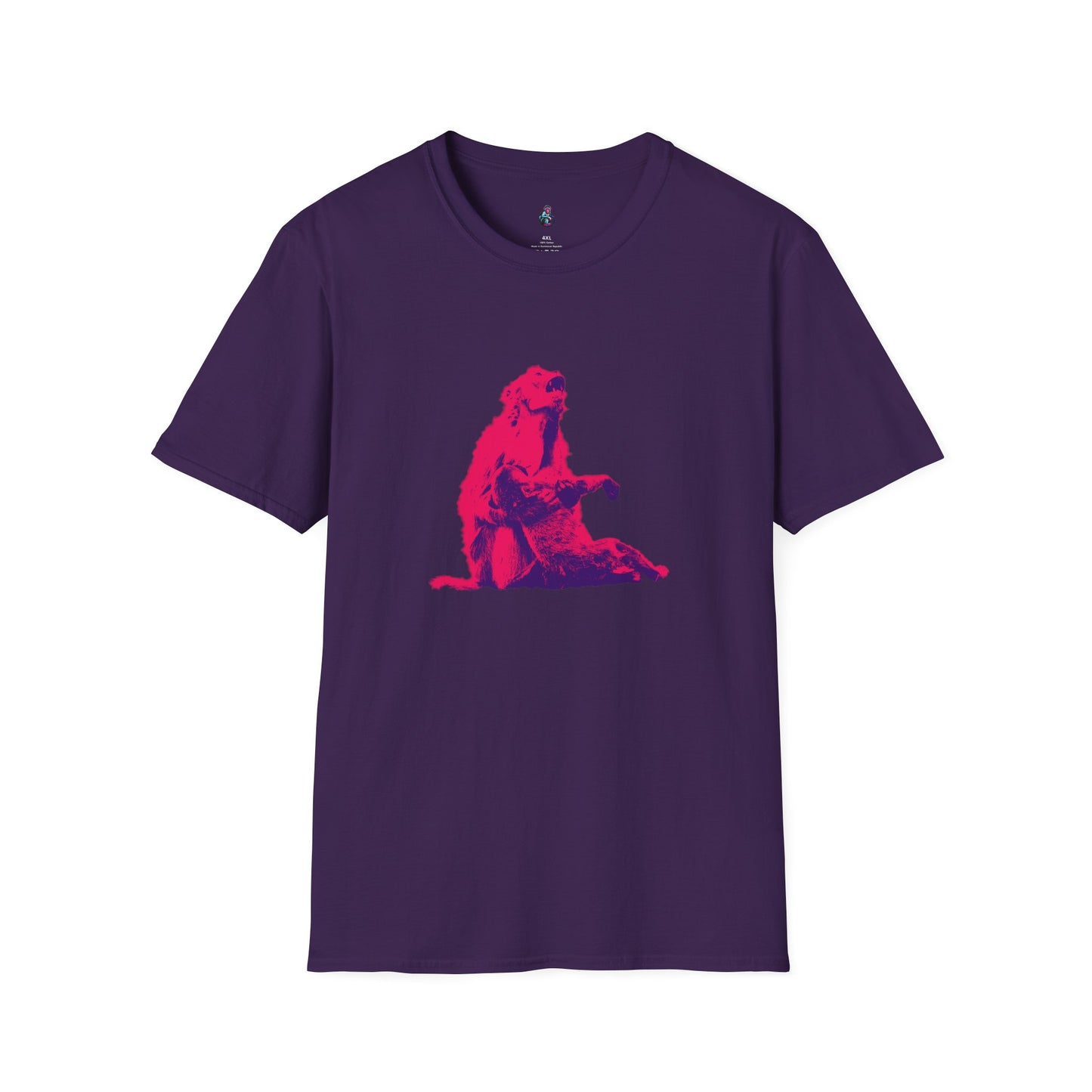 Macaque Tees - Macaque della Pieta Hot Pink