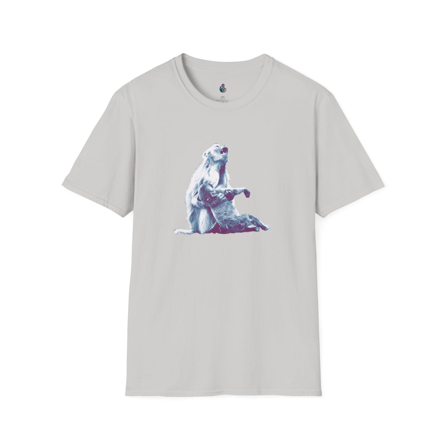 Macaque Tees - Macaque della Pieta White