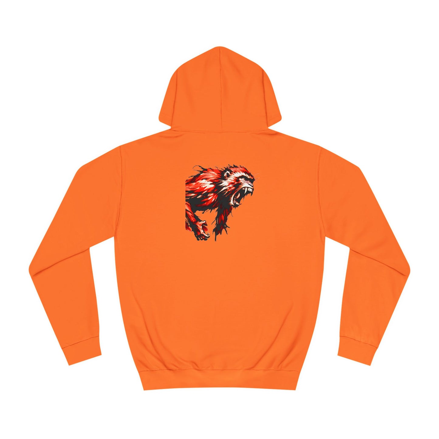 Macaque Hoodies - Wrath Sumi-e Red (back)