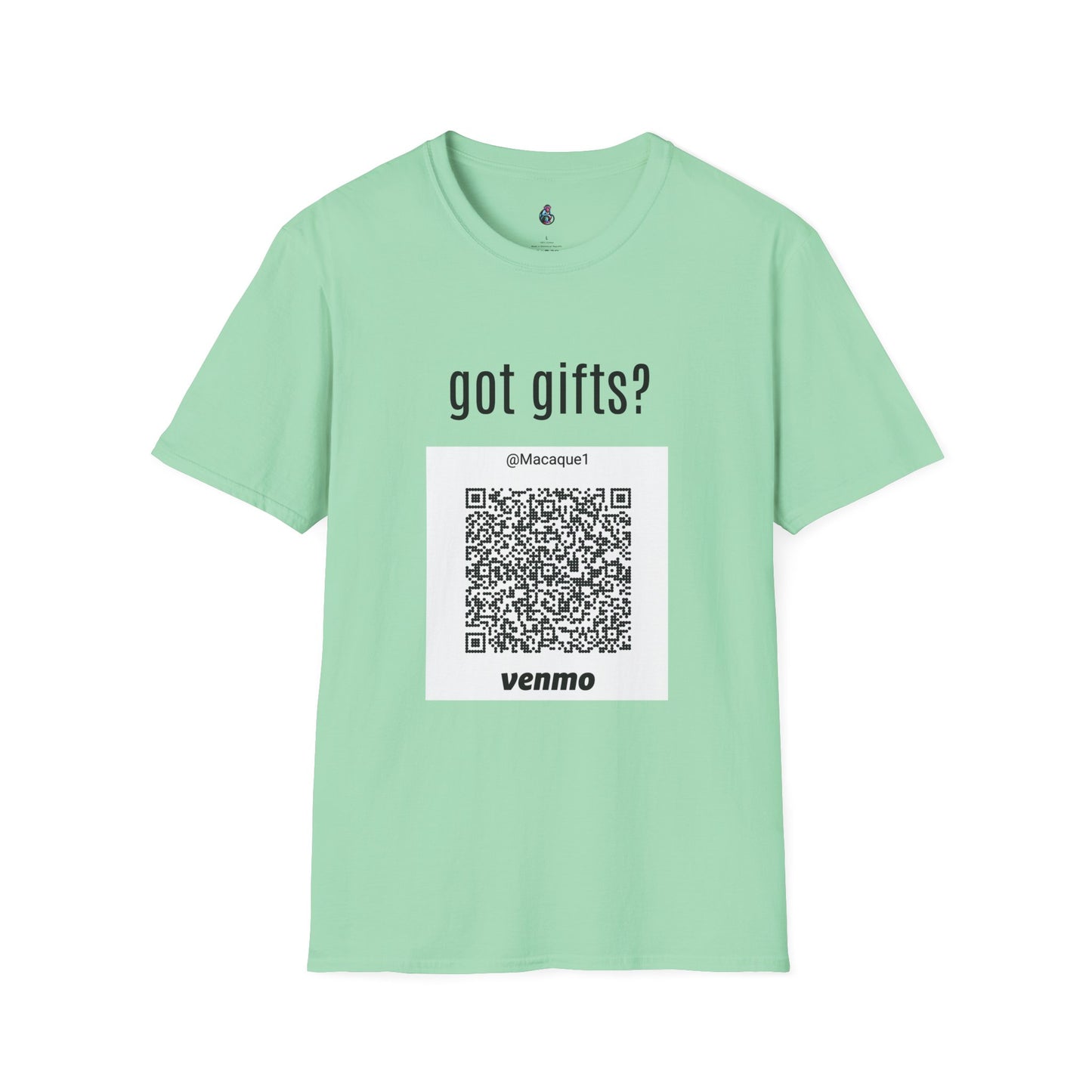 Macaque Tees - got gifts? (QR front)