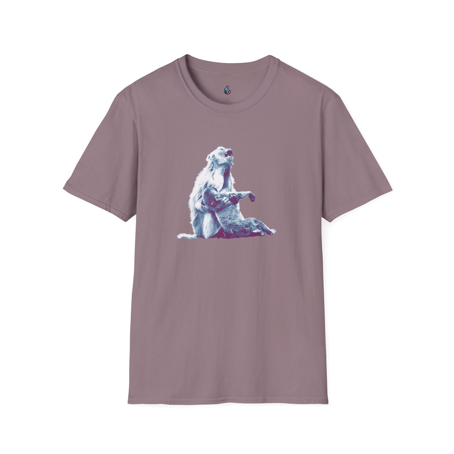 Macaque Tees - Macaque della Pieta White