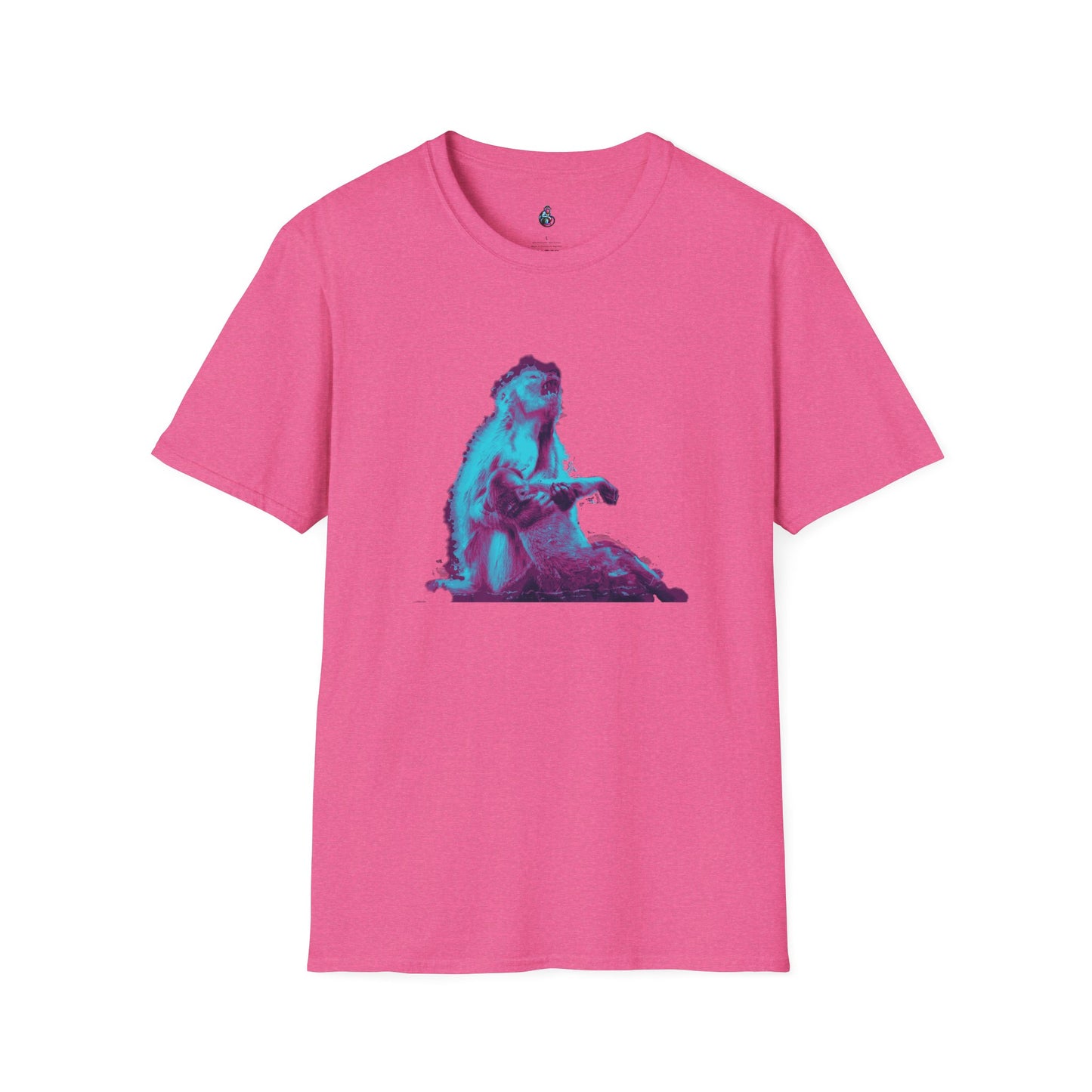 Macaque Tees - Macaque della Pieta Blue