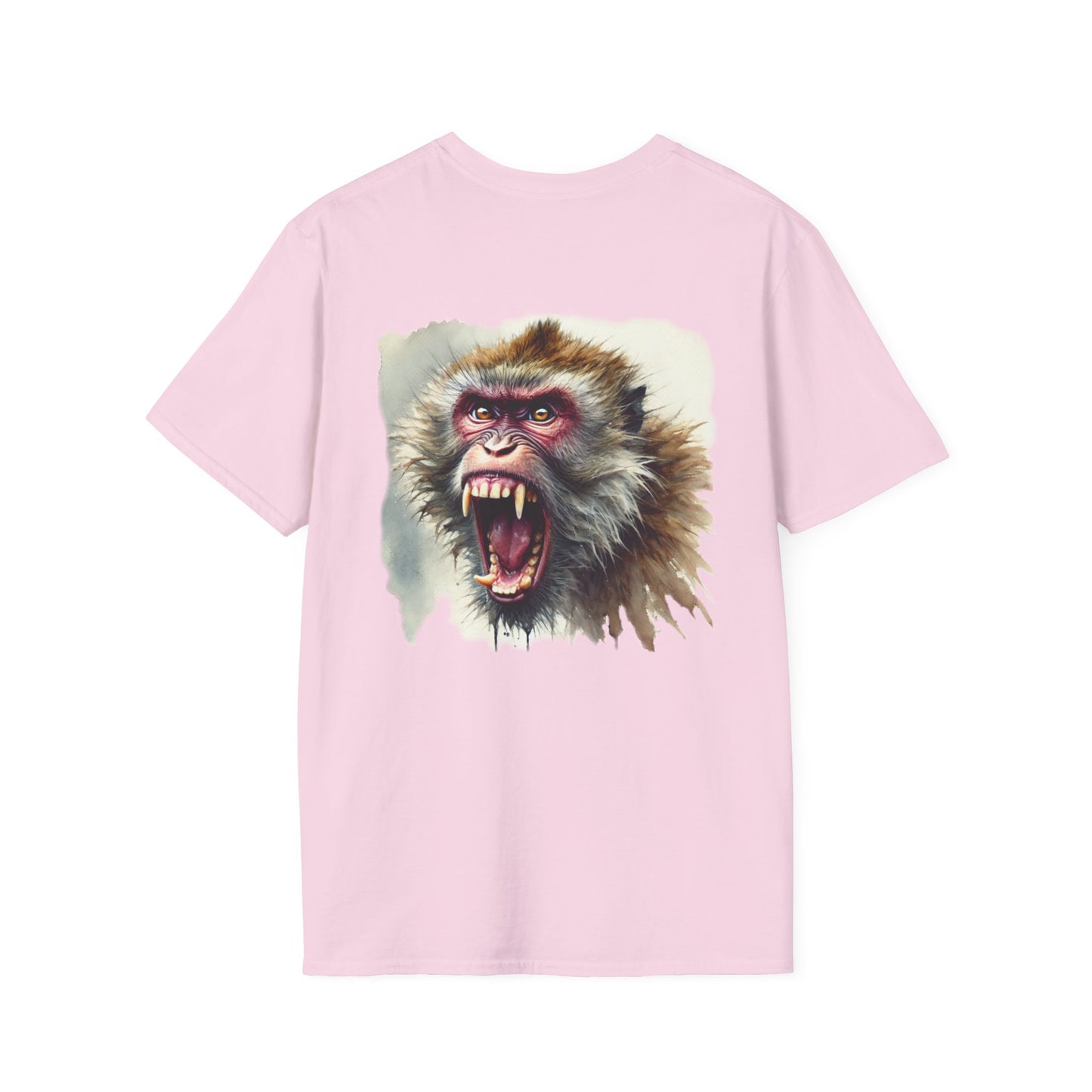 Macaque Tees - Watercolor Wrath (Back)