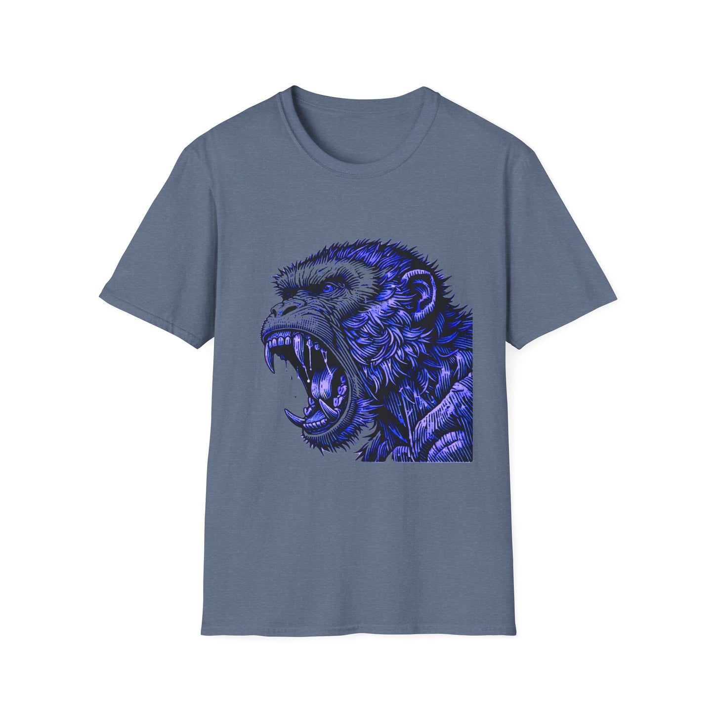 Macaque Tees - Wrath Block Blue