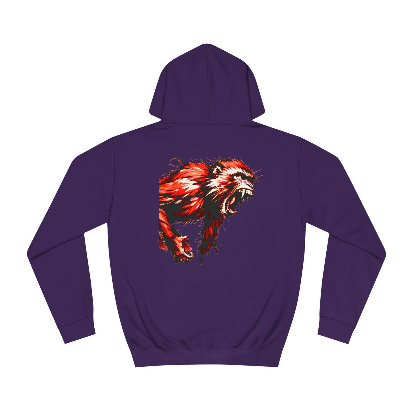 Macaque Hoodies - Wrath Sumi-e Red (back)