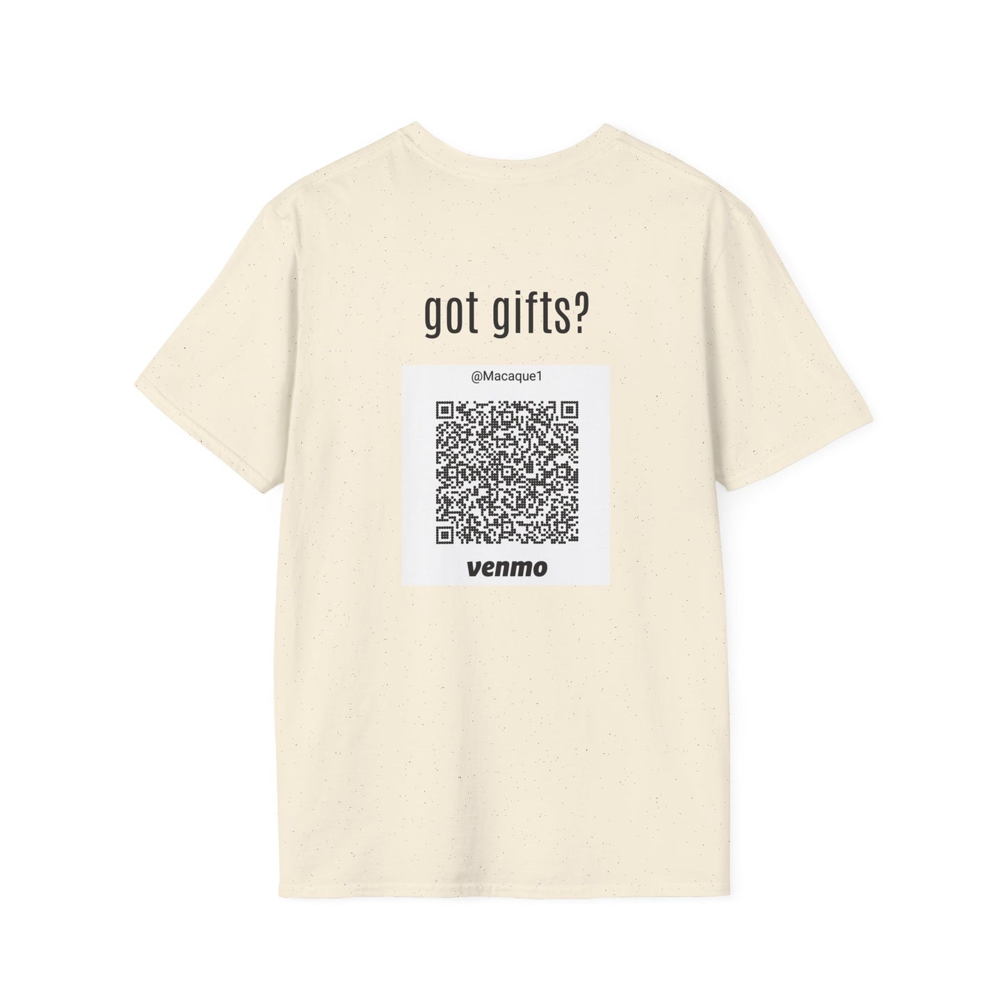 Macaque Tees - got gifts? (QR back)