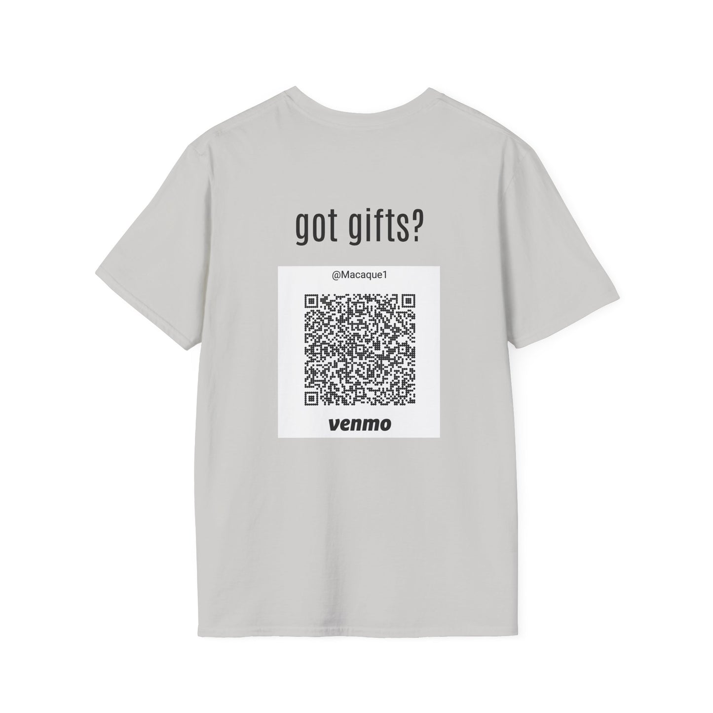 Macaque Tees - got gifts? (QR back)