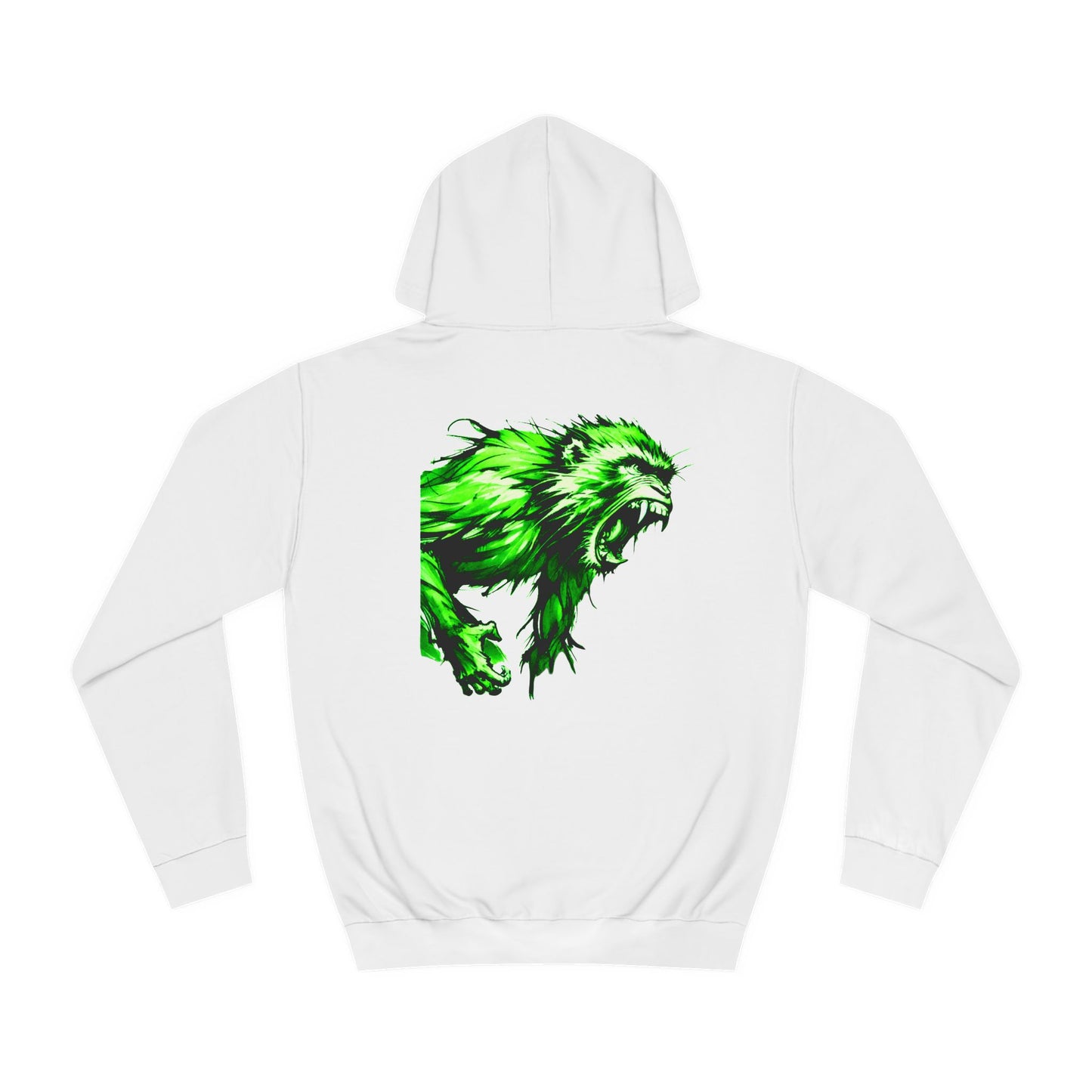 Macaque Hoodies - Wrath Sumi-e Green (back)
