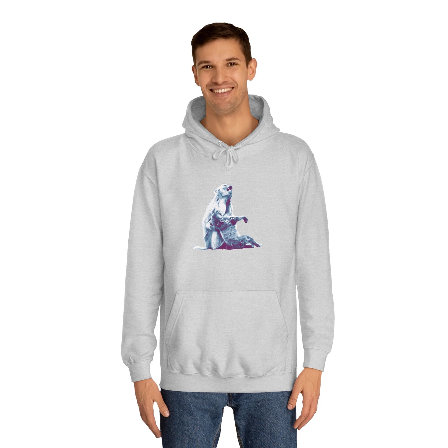 Macaque Hoodies - Macaque della Pieta White