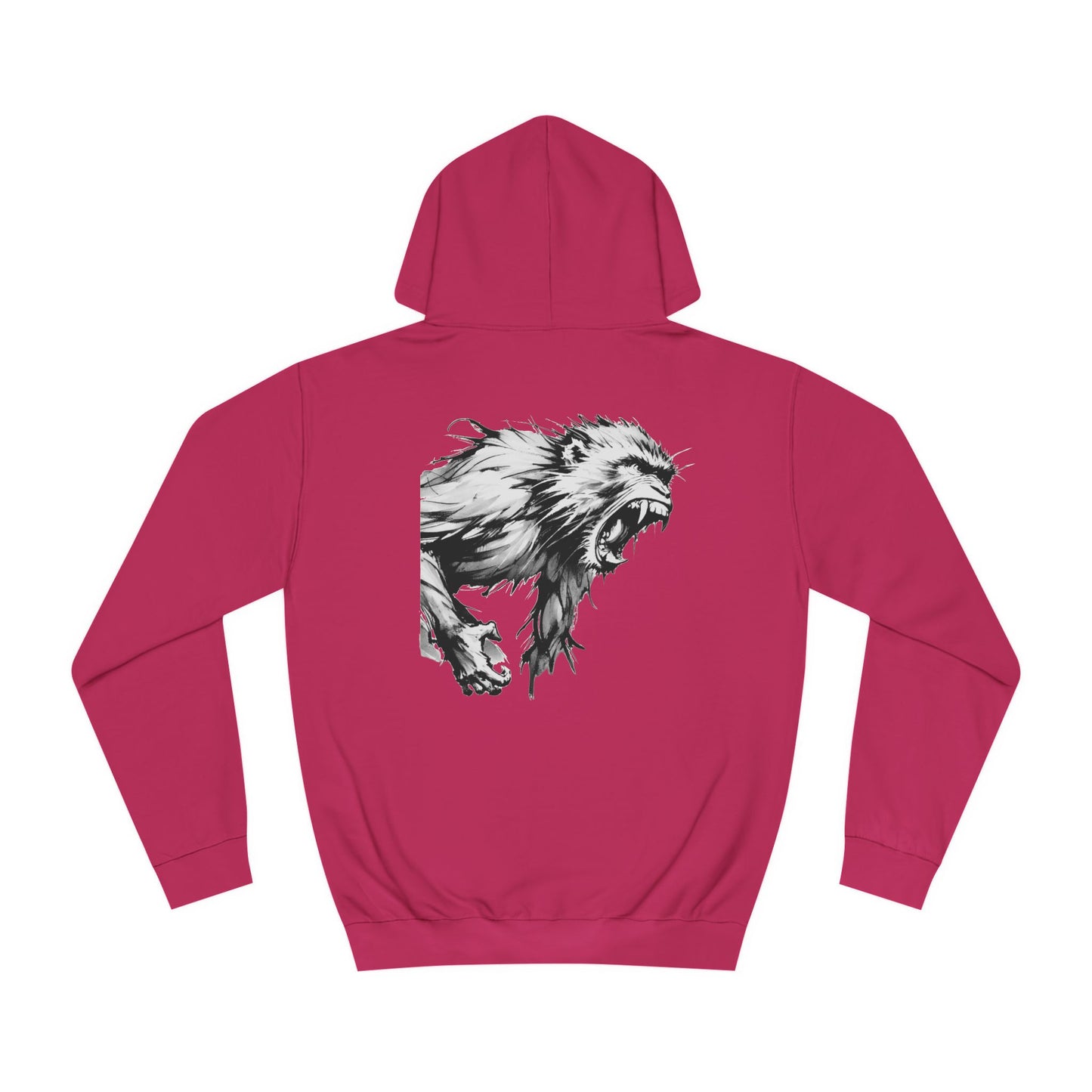 Macaque Hoodies - Wrath Sumi-e White (back)