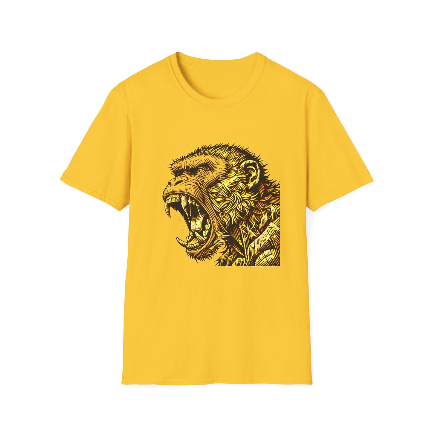 Macaque Tees - Wrath Block Yellow