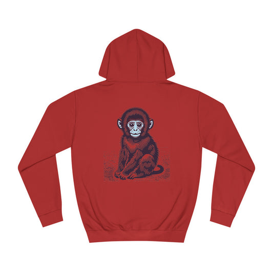 Macaque Hoodies - Lil Macaque Blood Red