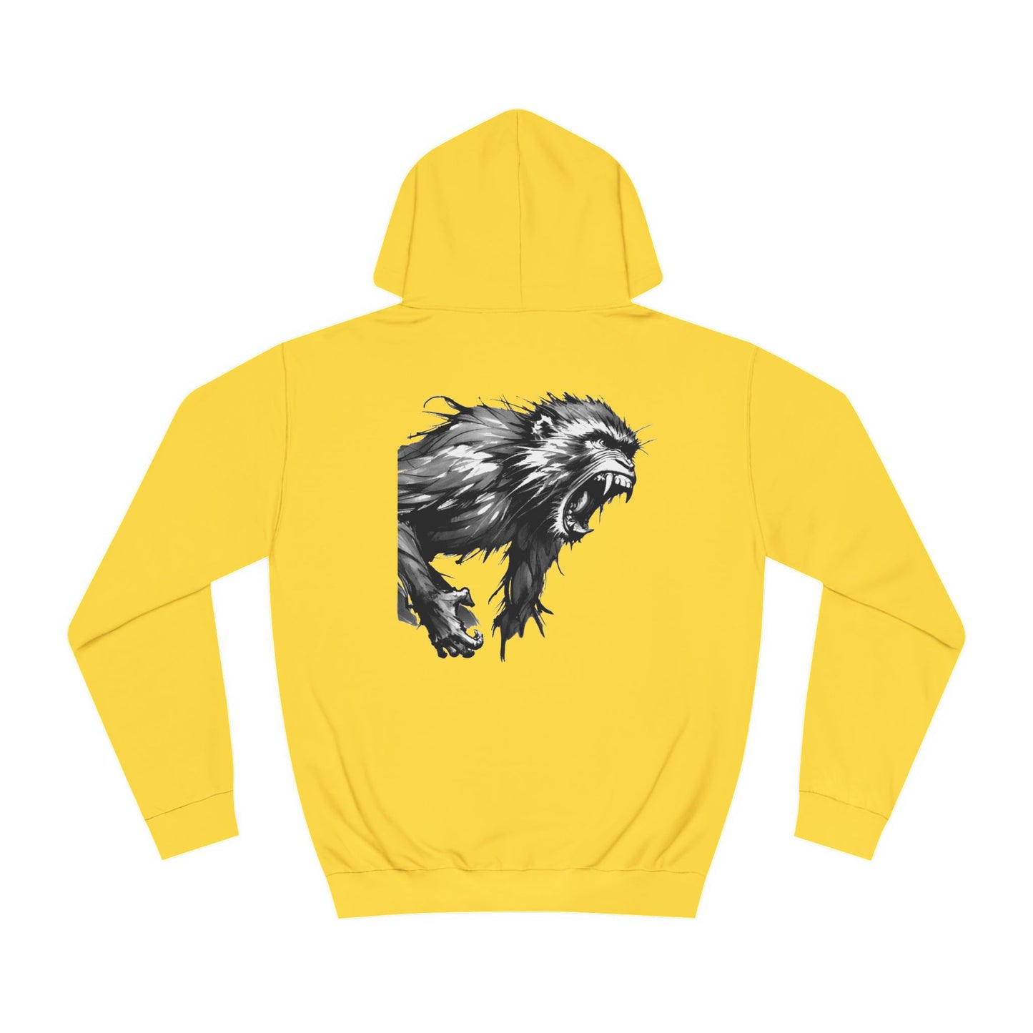 Macaque Hoodies - Wrath Sumi-e Monochrome (back)