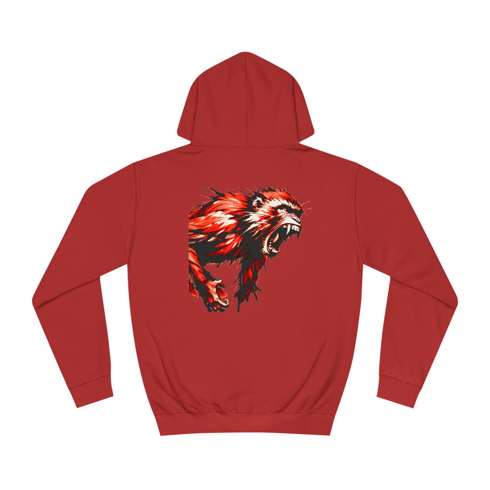Macaque Hoodies - Wrath Sumi-e Red (back)