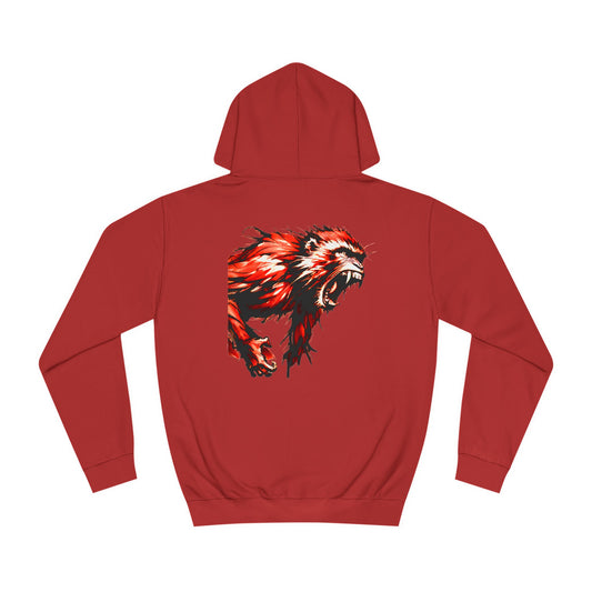Macaque Hoodies - Wrath Sumi-e Red (back)