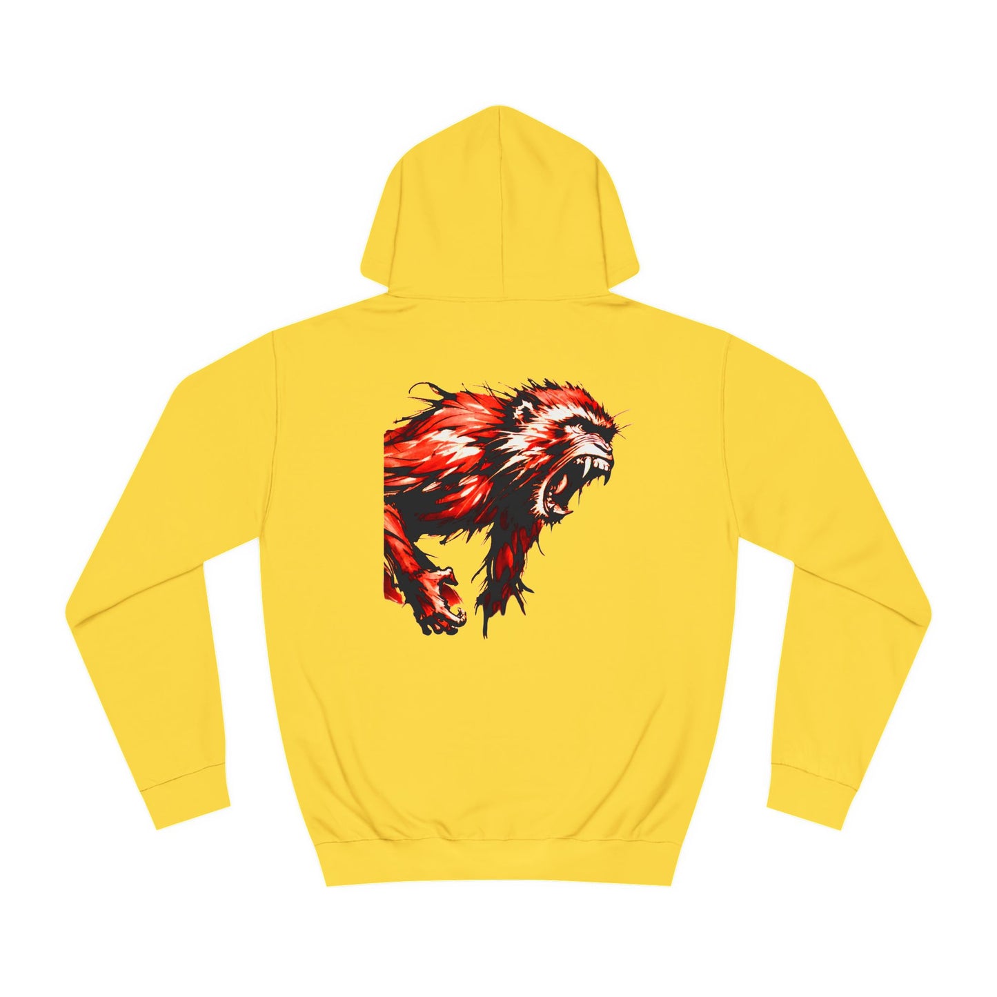 Macaque Hoodies - Wrath Sumi-e Red (back)