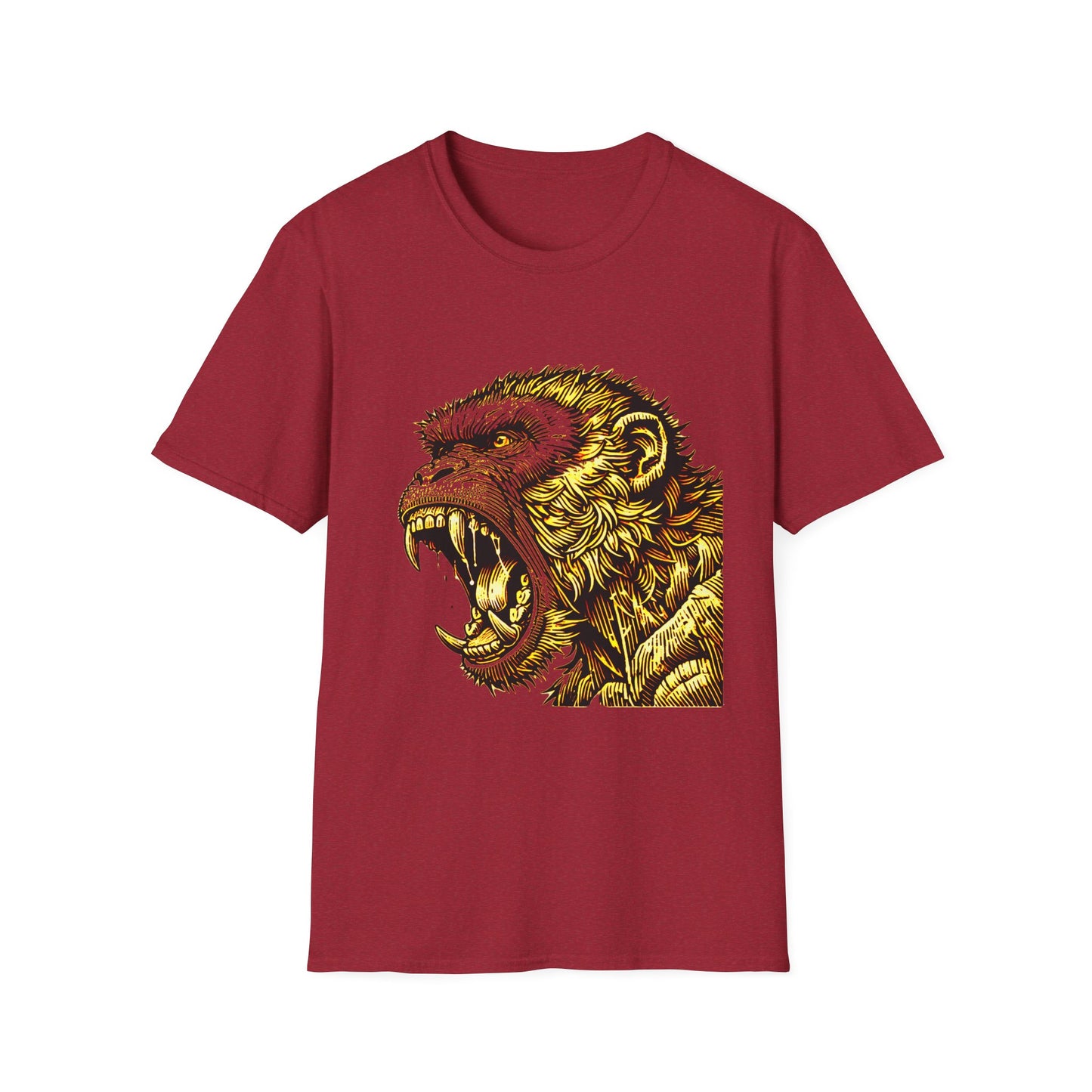 Macaque Tees - Wrath Block Yellow