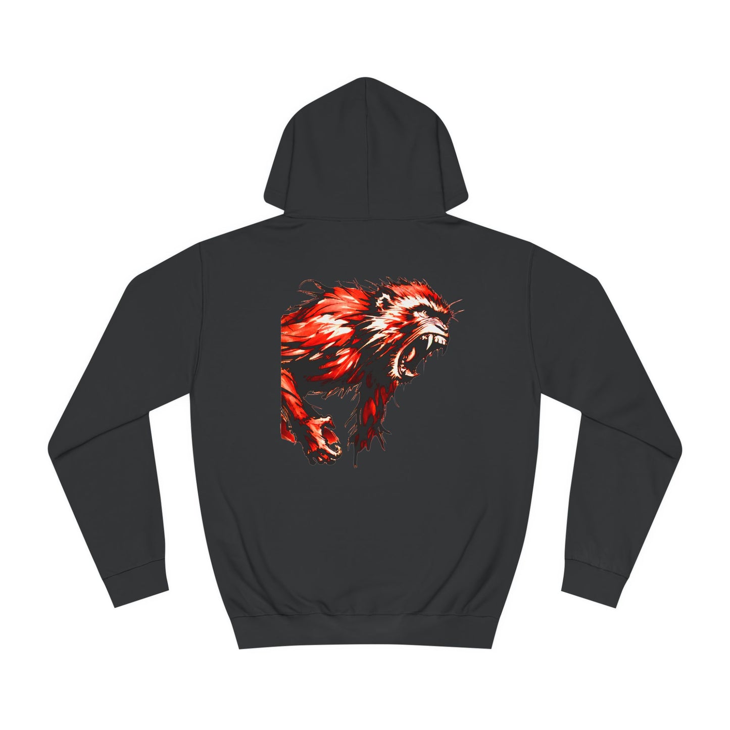 Macaque Hoodies - Wrath Sumi-e Red (back)