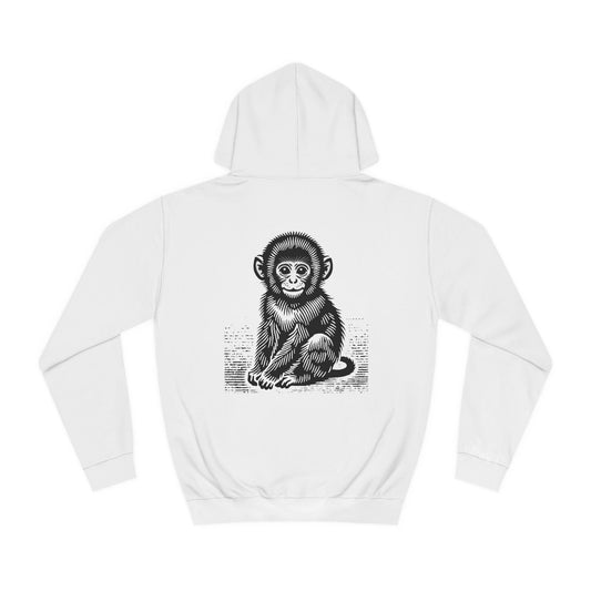Macaque Hoodies - Lil Macaque Monochrome