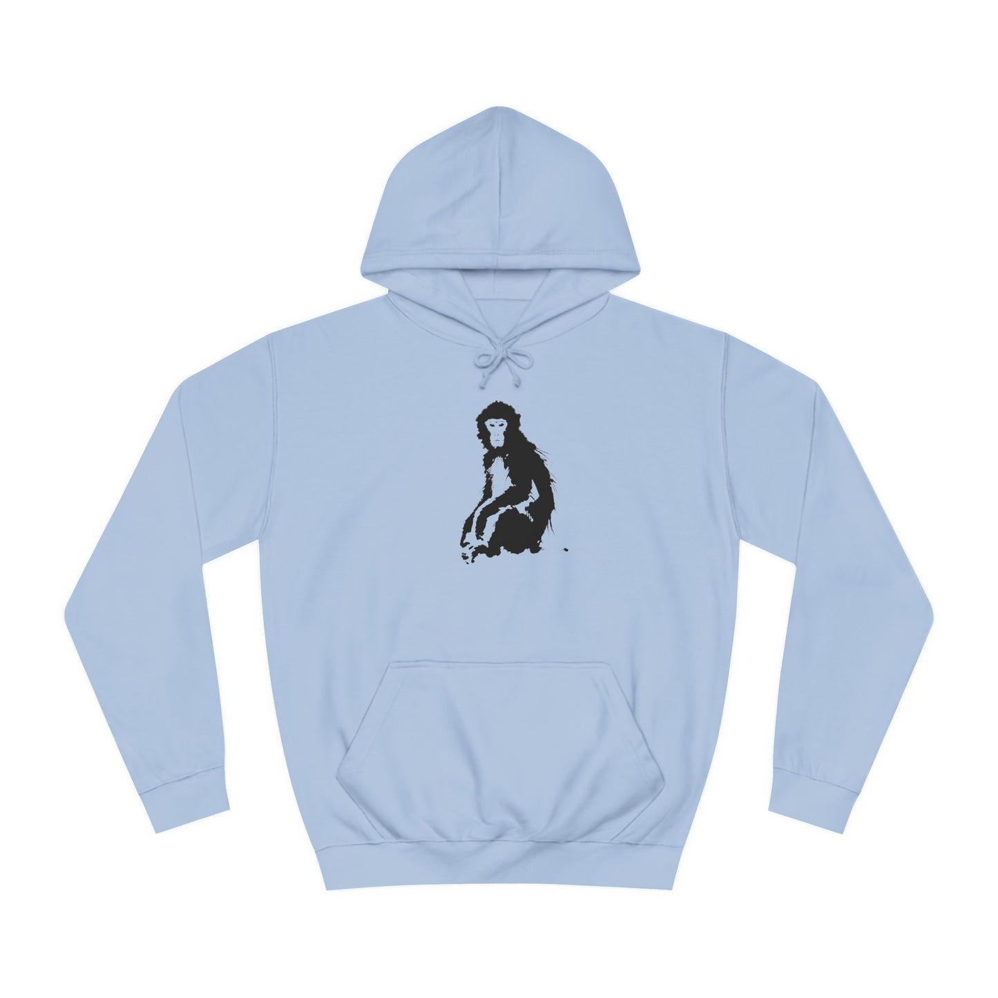 Macaque Hoodies - Tranquil Sumi-e Macaque