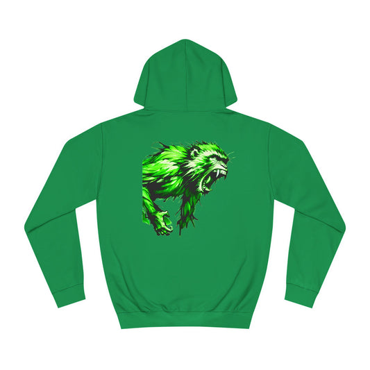 Macaque Hoodies - Wrath Sumi-e Green (back)