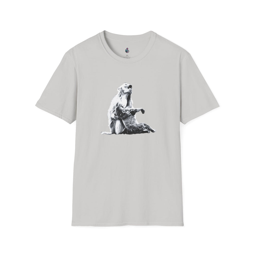 Macaque Tees - Macaque della Pieta Monochrome