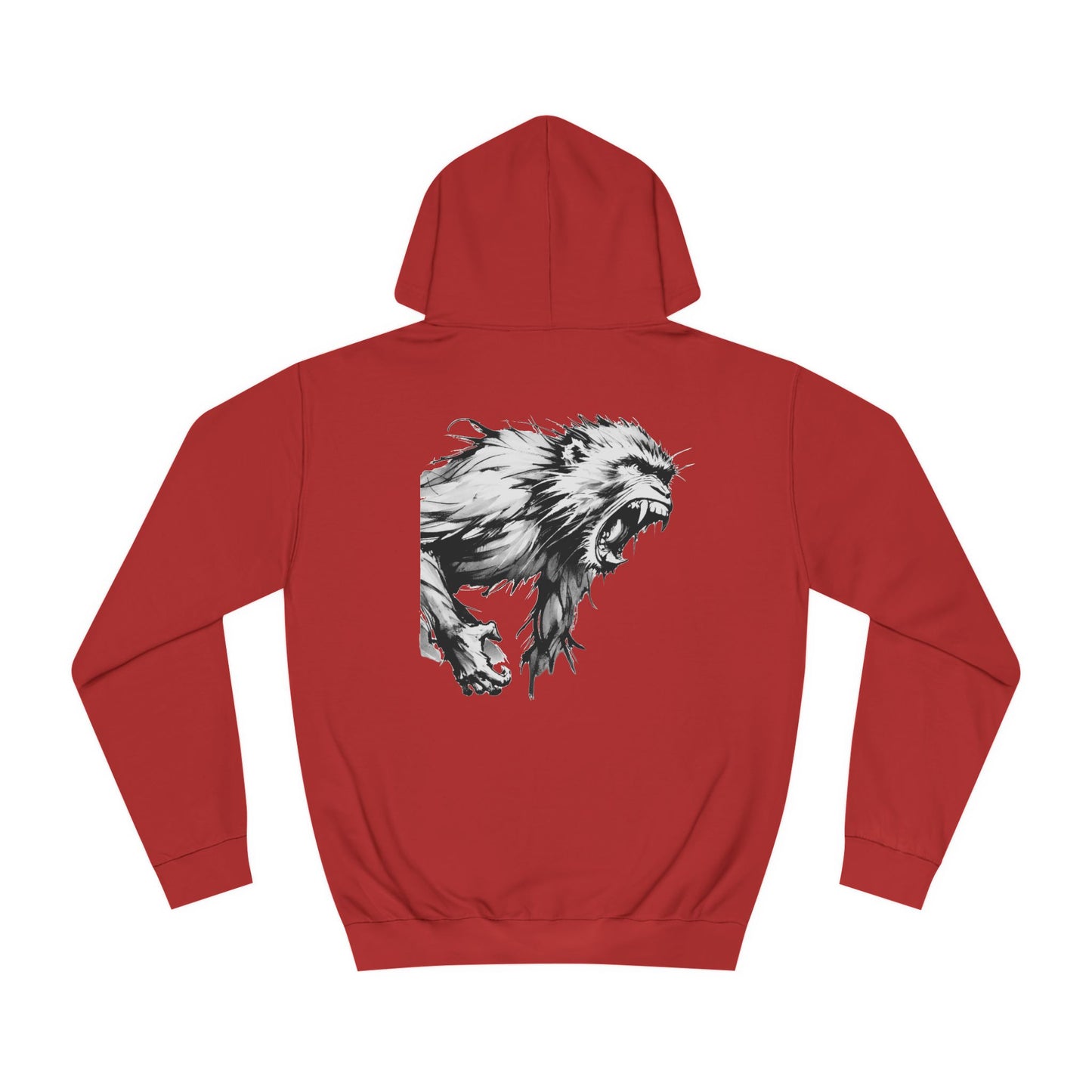 Macaque Hoodies - Wrath Sumi-e White (back)