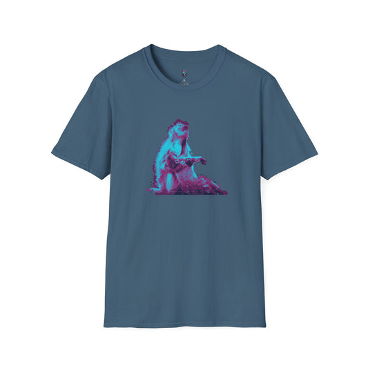 Macaque Tees - Macaque della Pieta Blue