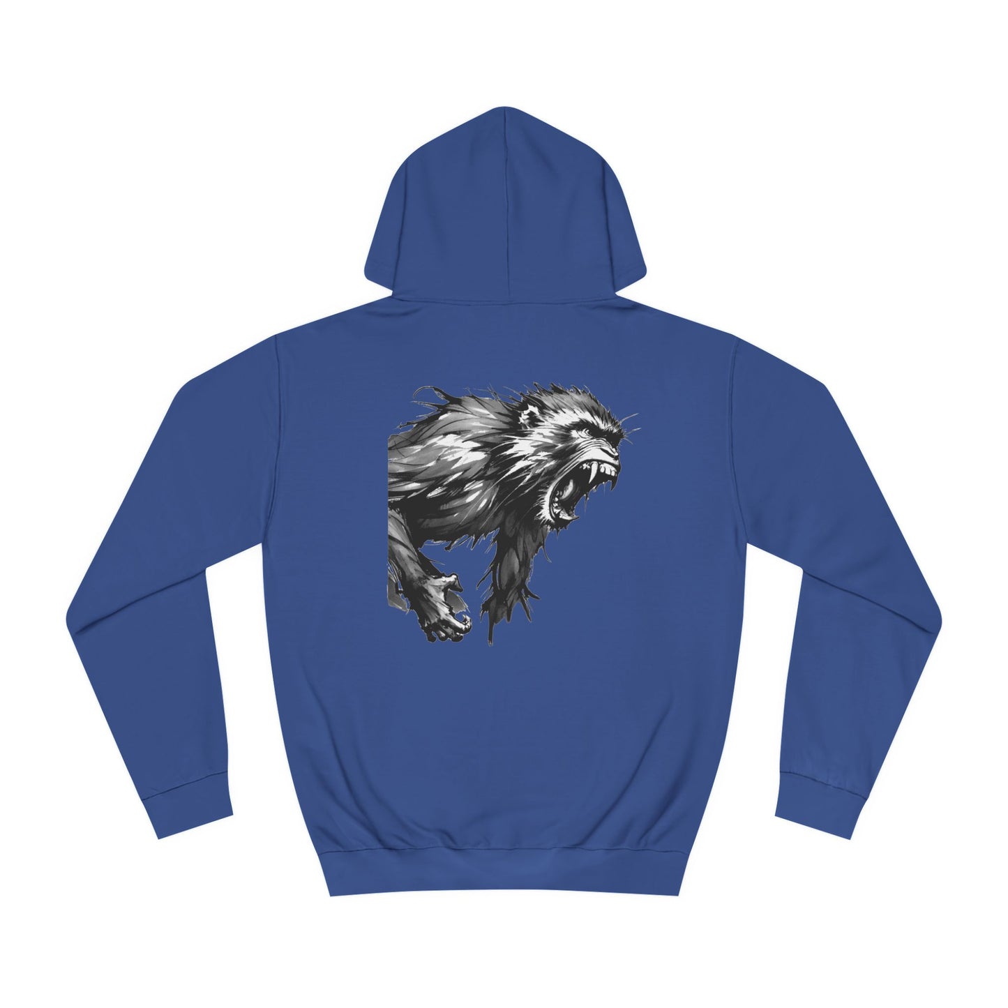Macaque Hoodies - Wrath Sumi-e Monochrome (back)