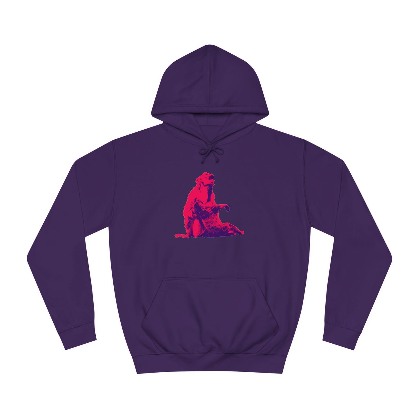 Macaque Hoodies - Macaque della Pieta Hot Pink