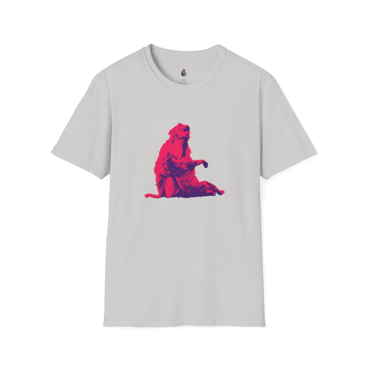 Macaque Tees - Macaque della Pieta Hot Pink