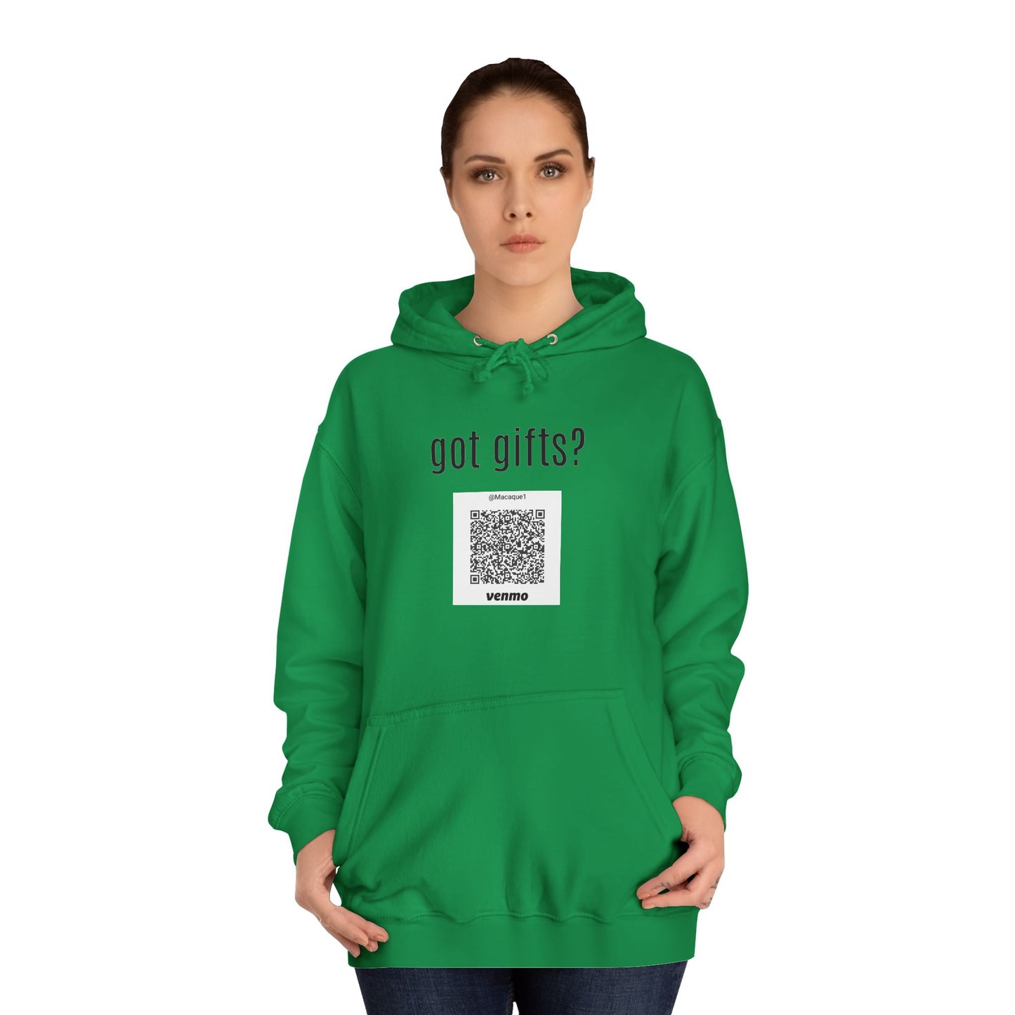 Macaque Hoodies - got gifts? (QR front)