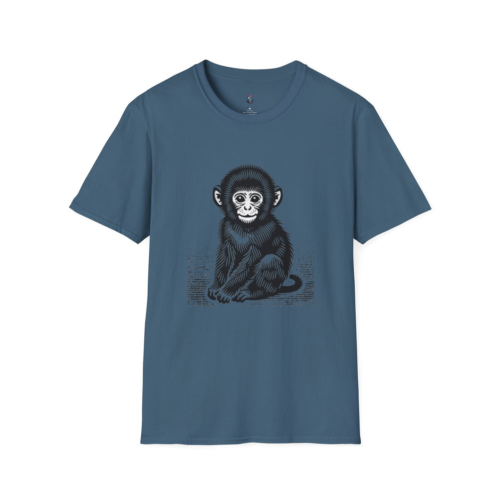 Macaque Tees - Lil Macaque Monochrome