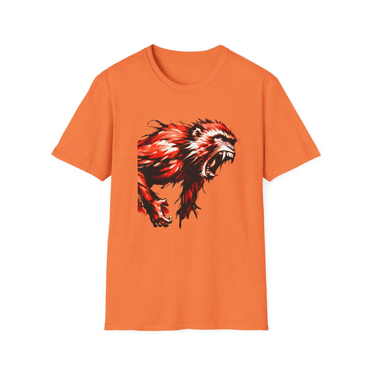 Macaque Tees - Wrath Sumi-e Red (front)