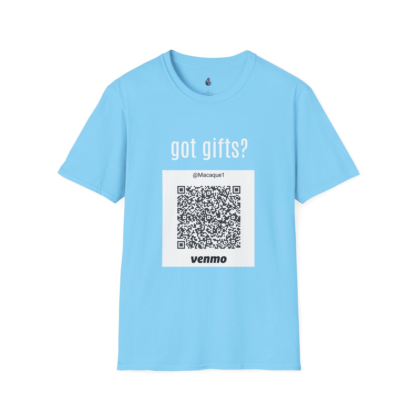 Macaque Tees - got gifts? (QR front)