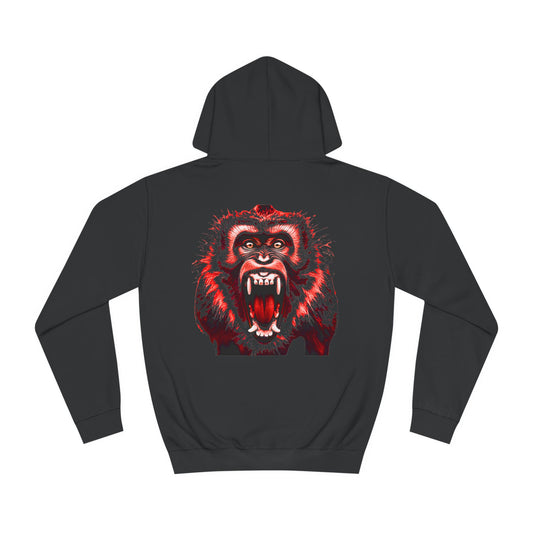 Macaque Hoodies - Unhinged Red