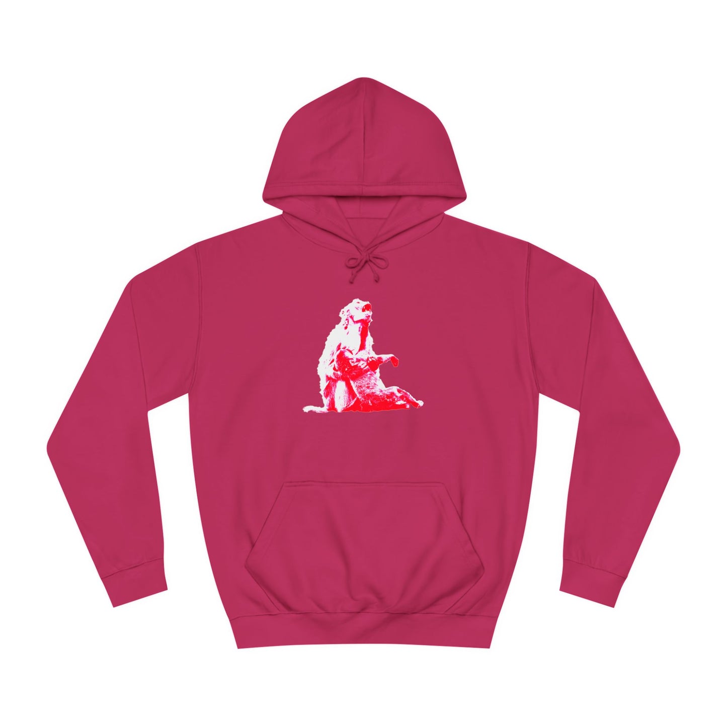 Macaque Hoodies - Macaque della Pieta Red Contrast