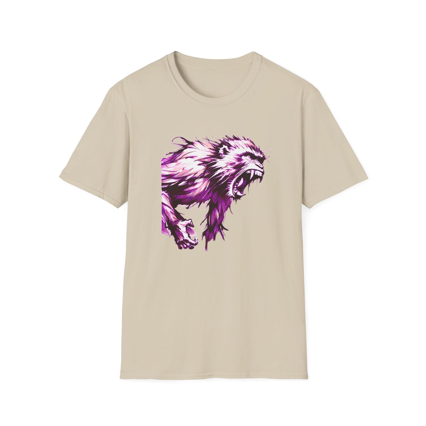 Macaque Tees - Wrath Sumi-e Pink (front)