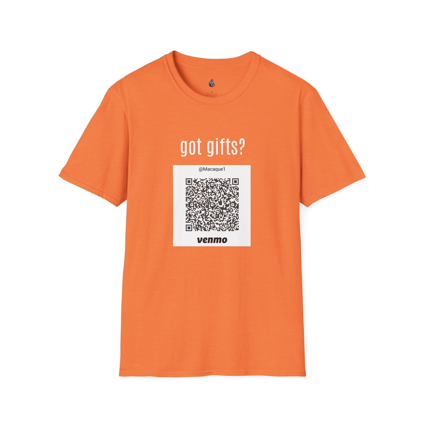 Macaque Tees - got gifts? (QR front)