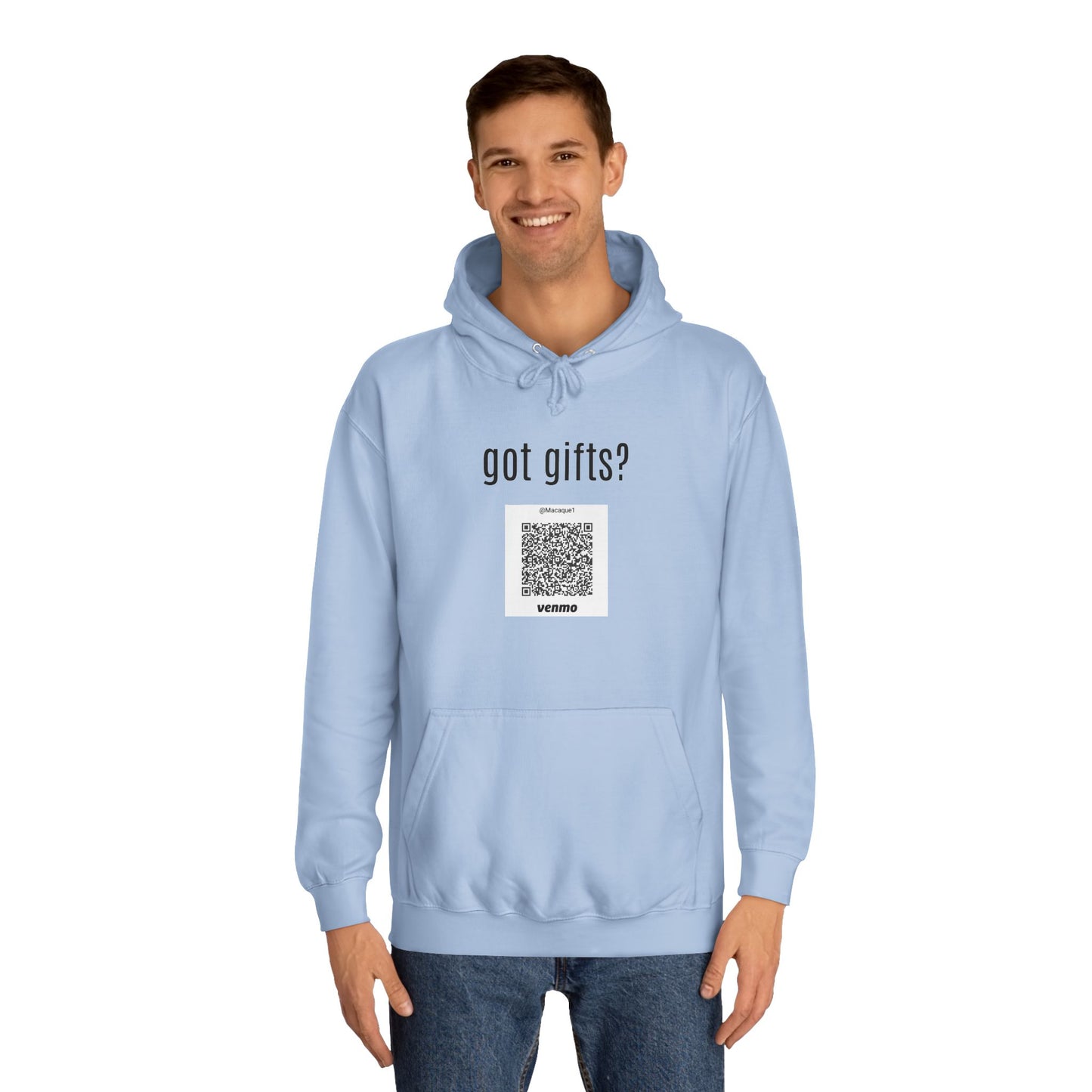 Macaque Hoodies - got gifts? (QR front)