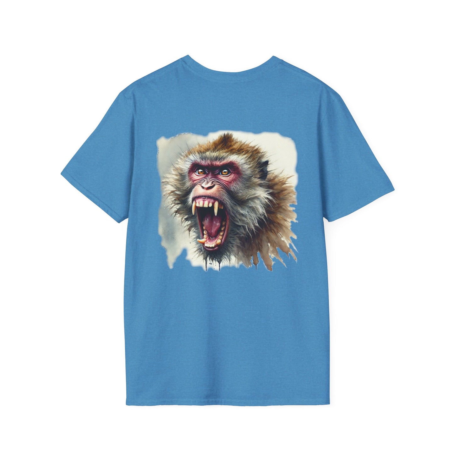 Macaque Tees - Watercolor Wrath (Back)