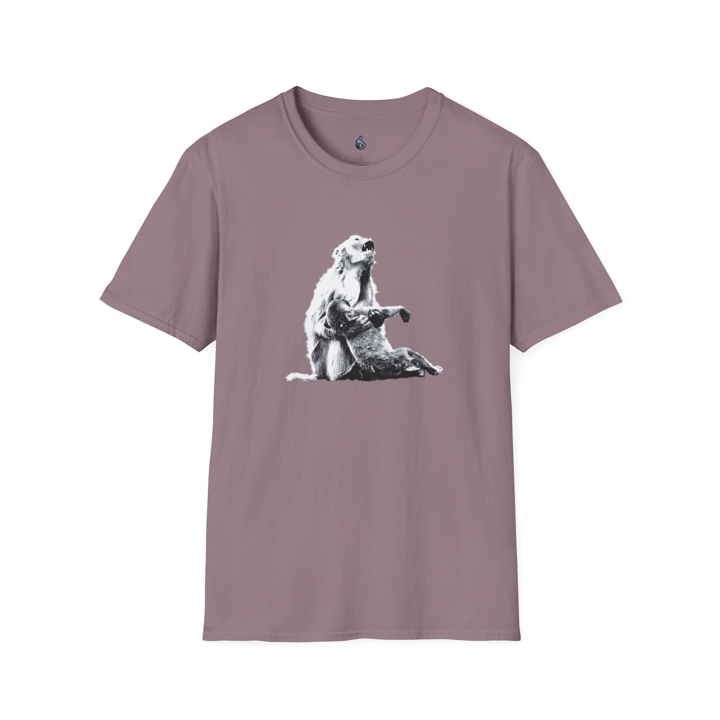 Macaque Tees - Macaque della Pieta Monochrome