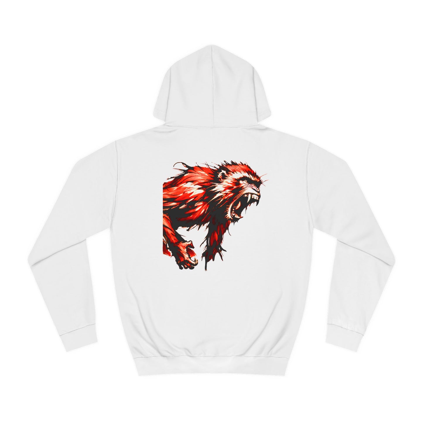 Macaque Hoodies - Wrath Sumi-e Red (back)